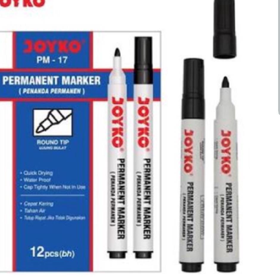 

Q Spidol Permanent Marker PM-17 Joyko (Pcs) YE54 (Paling Popular)