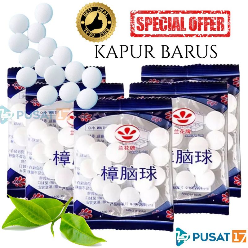 Kapur barus putih / kamper putih kapur barus  pengusir serangga impor kecoa kapur kecoa lipas