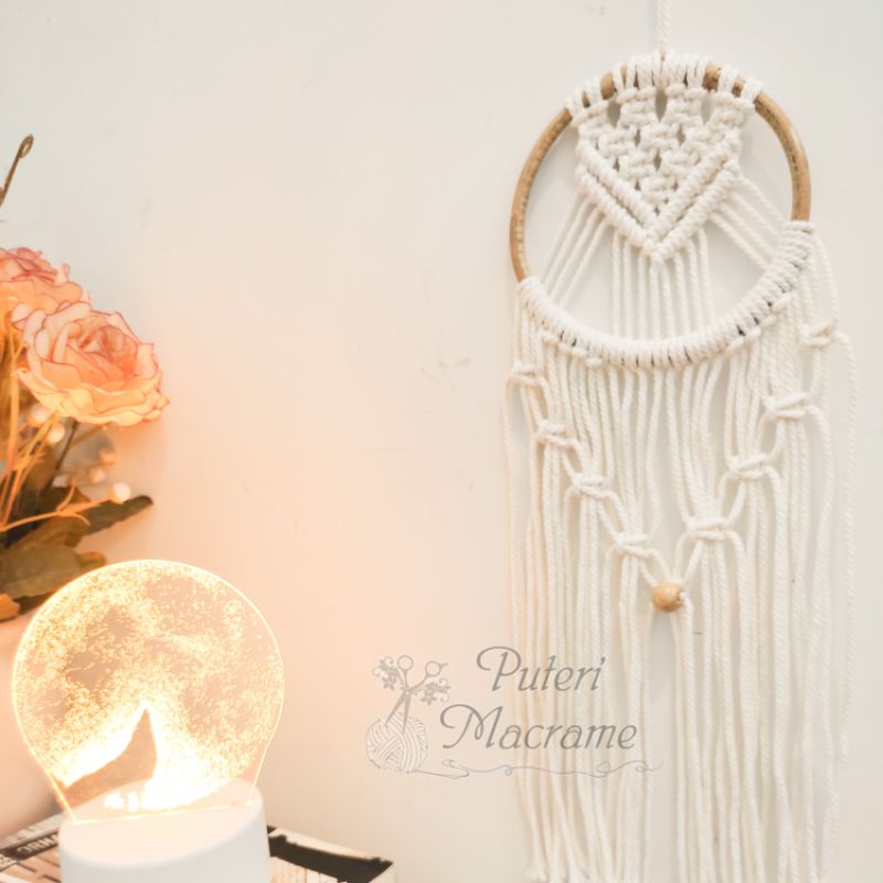 Hiasan Dinding Macrame Dream Catcher Aesthetic (Kode 2)