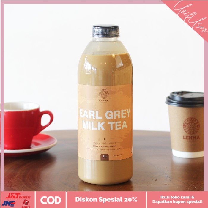 

⭐COD⭐ Earl Grey Milk Tea 1000ml/ 1 liter (Khusus kurir Instan & Sameday)