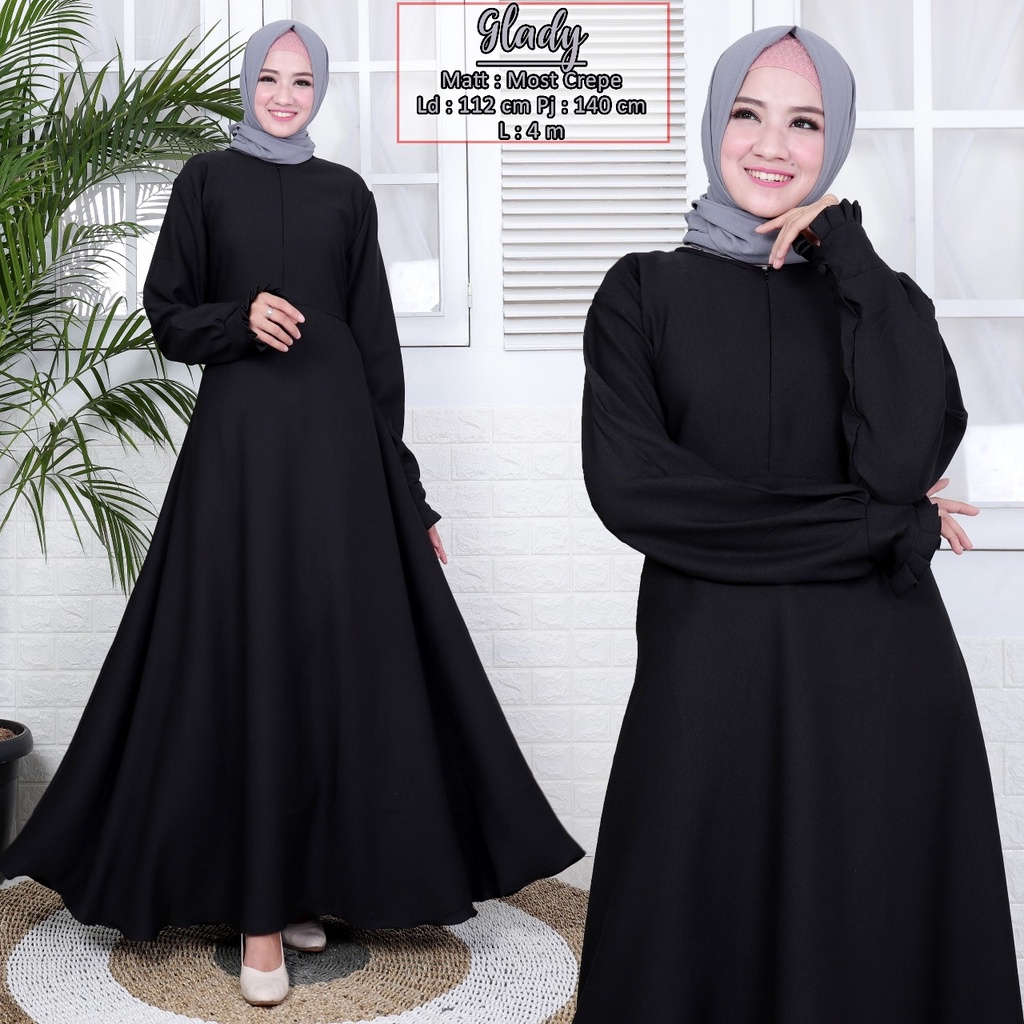 •Putri Collection- Gamis polos - Gamis Wanita Model Terbaru - Gamis Terlaris - Gamis Muslimah Syari