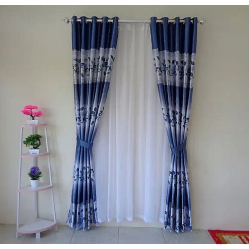 Gorden blackout motif printing import Gorden kamar gorden jendela pendek hordeng motif gorden terbar
