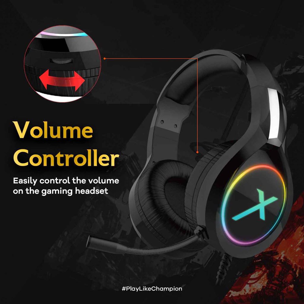 Headset Gaming I Headphone Gaming RGB Noise Cancelling JETEX GA5