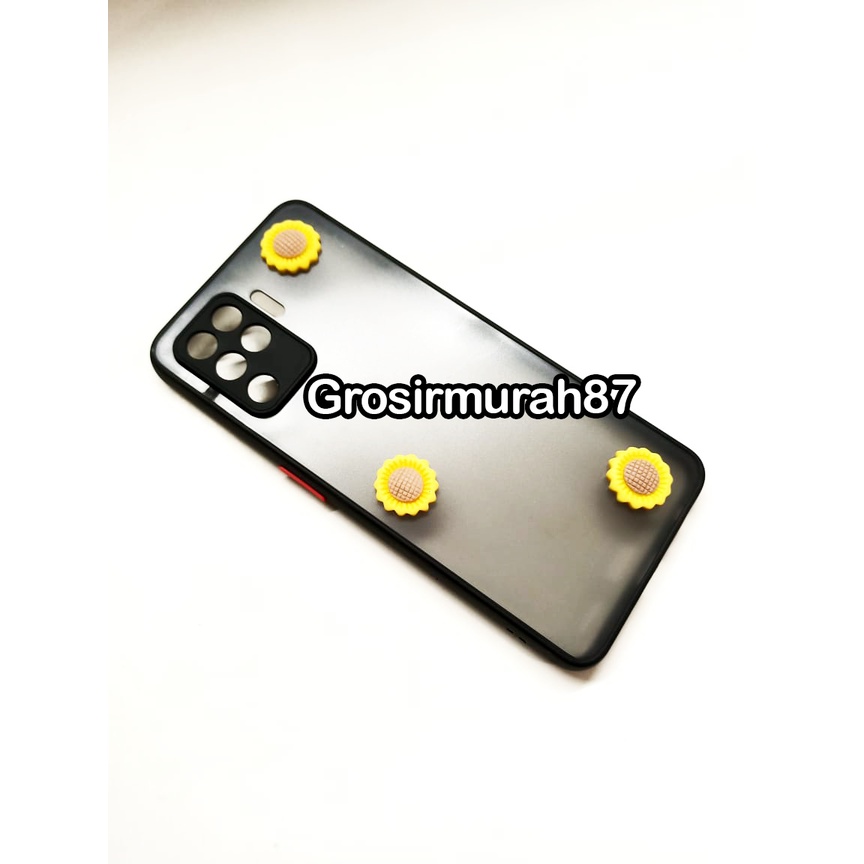 candy macaron softcase case tebal kondom hp oppo reno 5f Pink maroon kuning hitam navy
