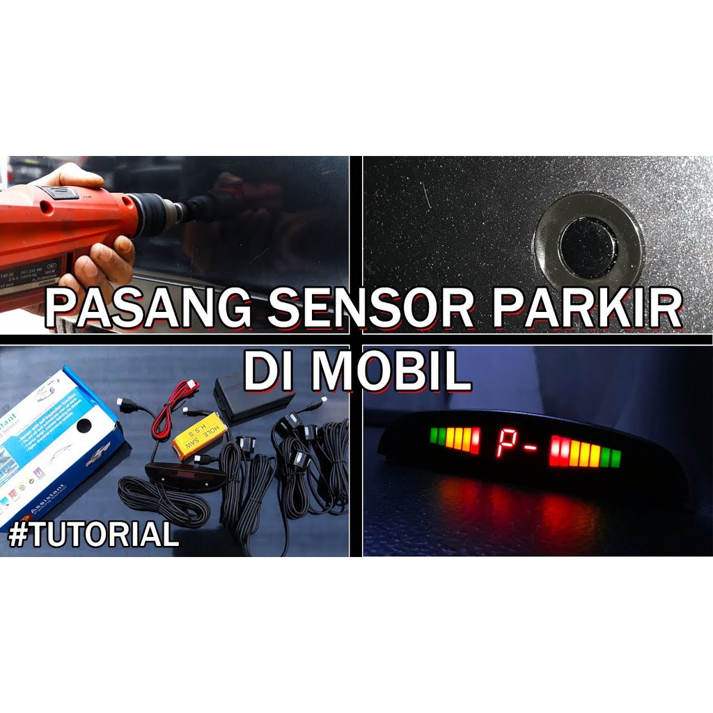 SENSOR PARKIR MUNDUR 4 TITIK PARKING 4 MATA UNIVERSAL INDIKATOR LCD