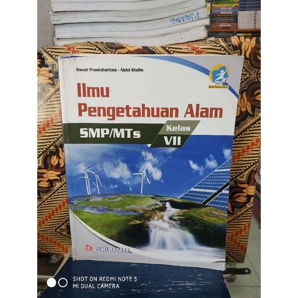 buku IPA kelas 7 SMP Bumi aksara