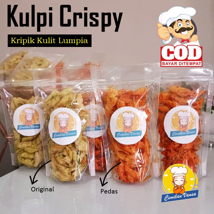 

Keripik Kulit Lumpia Crispy, Lumpia Gulung, Kulpi Crispy Pedas, Kulpi Krispi Original, Lumpia Crispy, Cemilan Enak Dan Pedas Khas Tasikmalaya