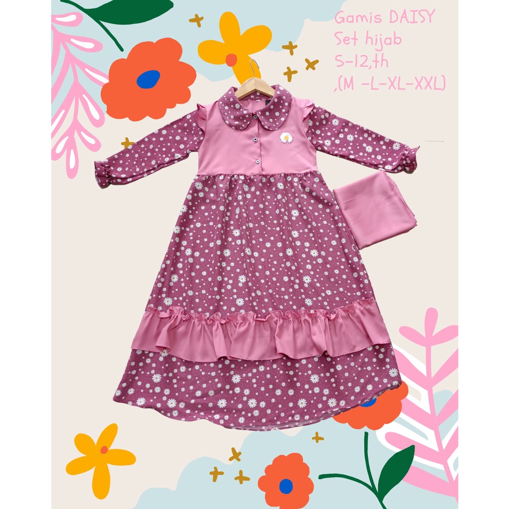 Gamis Daisy Anak perempuan Terbaru