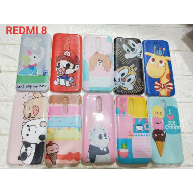 SOFTCASE REDMI 8 GLOSSY KARAKTER