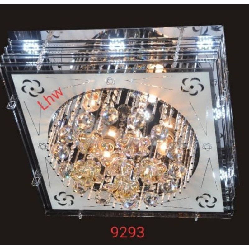 Lampu hias plafon led remote 9293 dekorasi ruang tamu