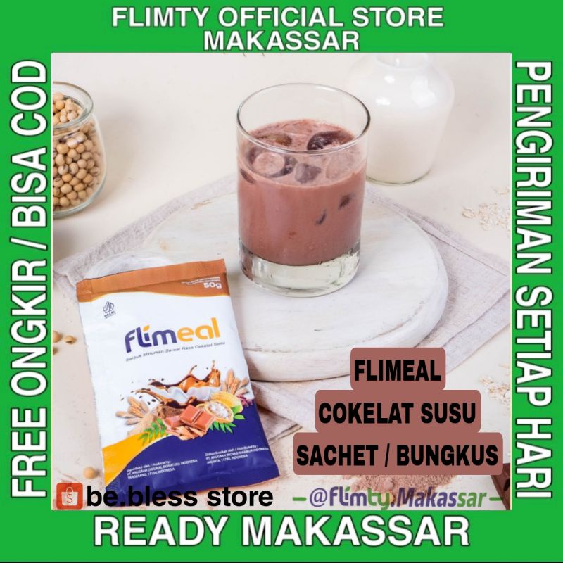 

Flimeal Cokelat Susu 1 Sachet per Bungkus Flimty Meal Sachet Bungkus Ready Makassar Sereal Pengganti Makan Meal Replacement