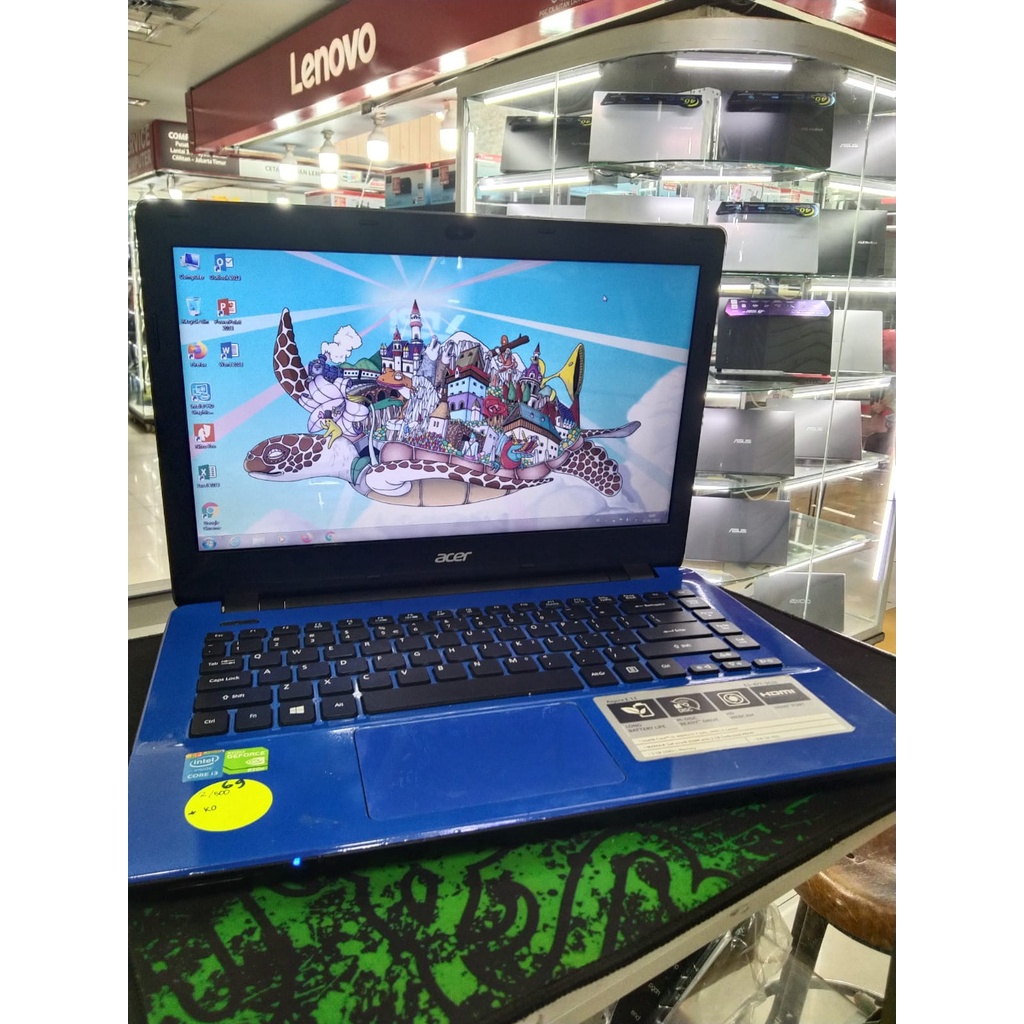 Laptop Leptop Gaming Progammer  Proccesor SECOND SEKEN  DESAIN Ram 8gb VGA NVIDIA 2GB   Like New