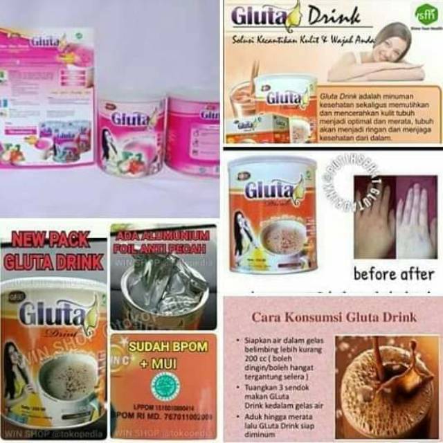 Gluta Drink Susu Pemutih