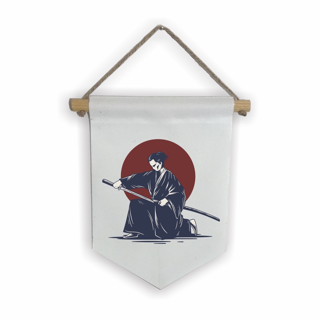 Hiasan Dinding Kain Hanging Flag Bendera Pajangan Dinding Motif Jepang Japan Culture unik Aesthetic B8