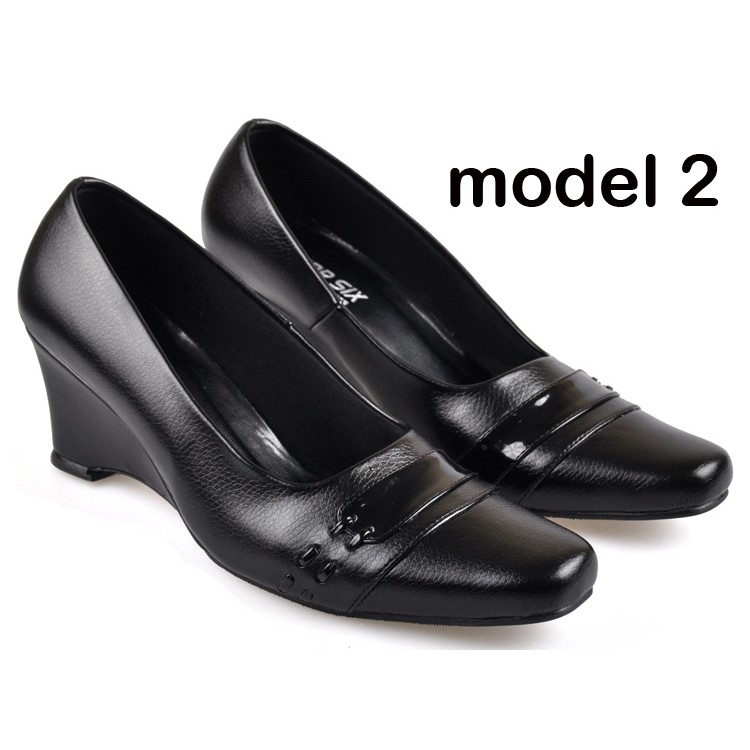 Sepatu Formal Wanita Warna Hitam Murah Berkualitas Model Trendy Terbaru CBR SIX original