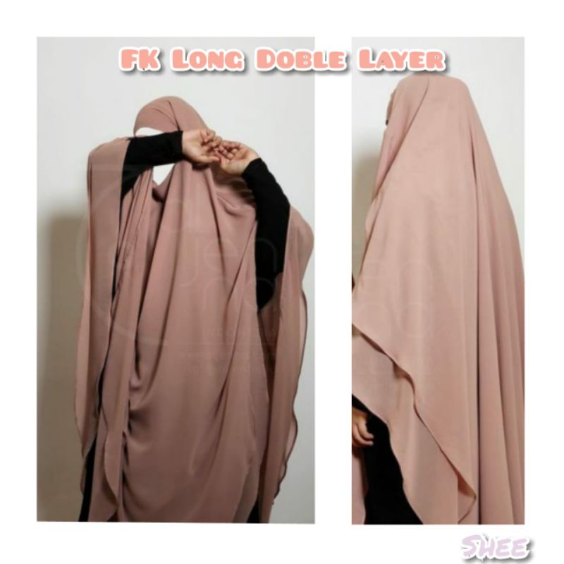 Prevoled FK Long double layer Dusty Pink By Aljenna