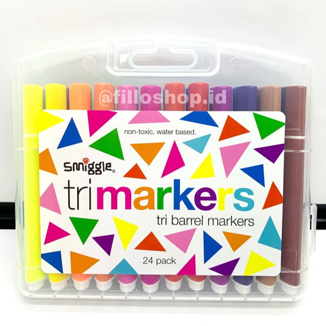

Smiggle Markers Tri Barrel 24 mix