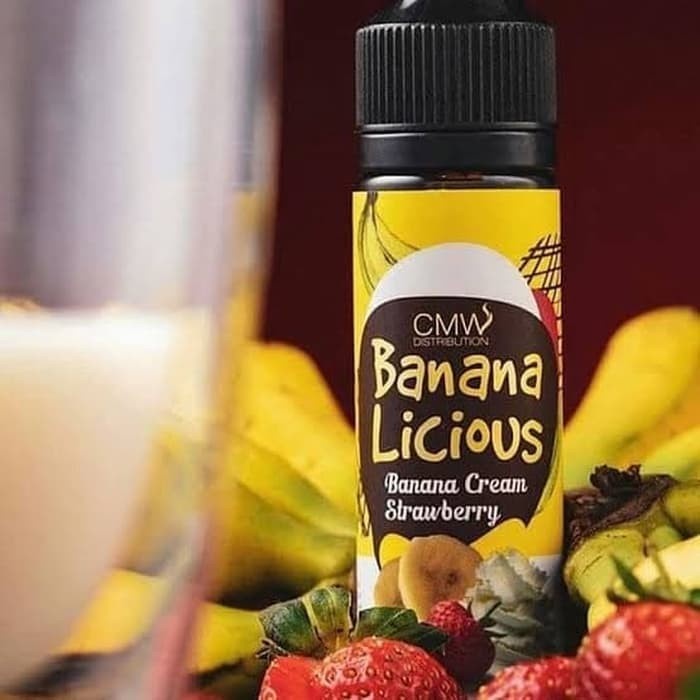 BANANALICIOUS 60ML - BANANA STRAWBERRY CREAM - AUTHENTIC