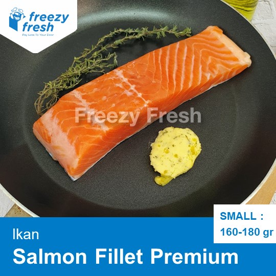 

Salmon Fillet Premium (Sashimi grade) SMALL 160-180gram