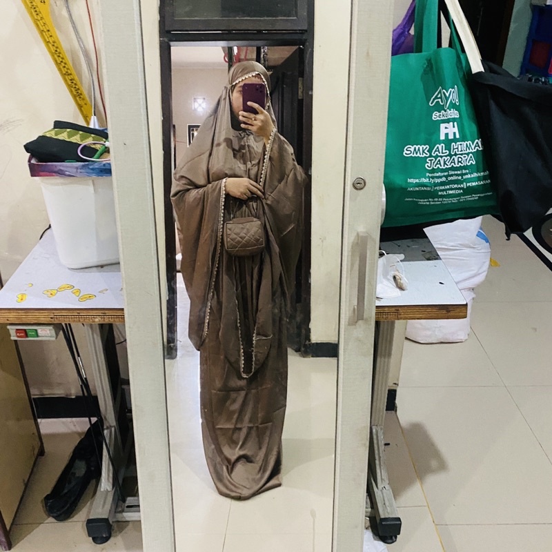 NEW READY COD | [NEW BISA COD] Set Mukena Silk Elegan dewasa premium travelling Dewasa 2in1 bisa untuk hampers dan seserahan