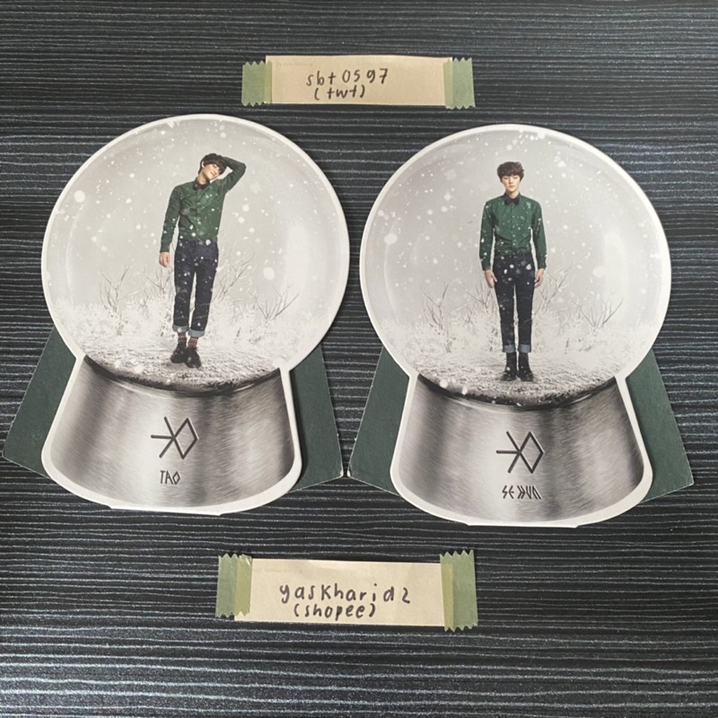 EXO K EXO M Sehun Tao Snow Globe Standee Miracle in December