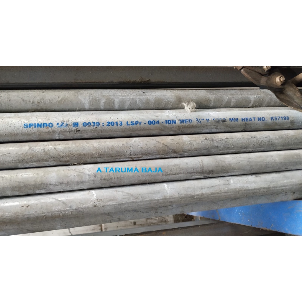 (BUKAN DIKIRIM KURIR SHOPEE), Pipa Galvanis Spindo Medium 5Nl, Pipa Galvanis Spindo 1/2 inch, Spindo