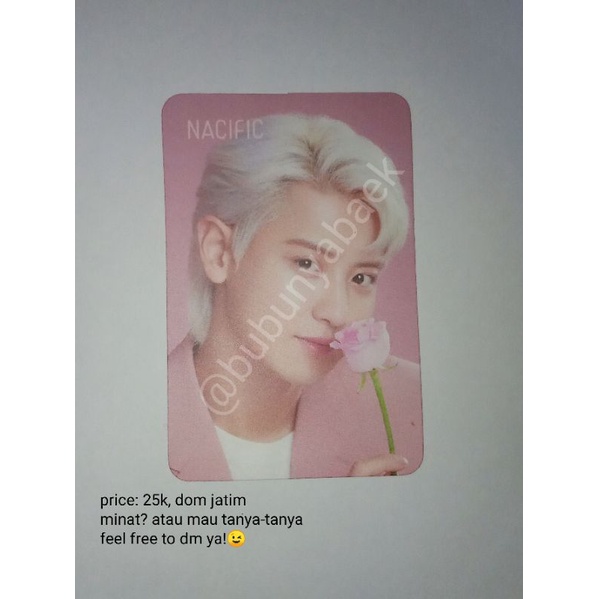 WTS JUAL PC PHOTOCARD CHANYEOL NACIFIC DMUMT ALLEGRO MURAH