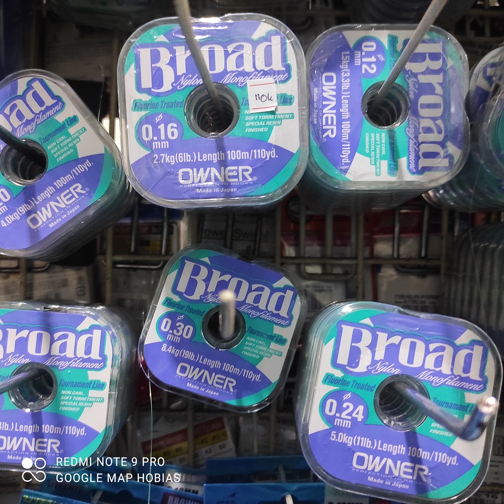 senar pancing 100 m per roll owner broad 0.06. 0.20. 0.12. 0.10. 0.14. 0.23. 0.26. 0.28