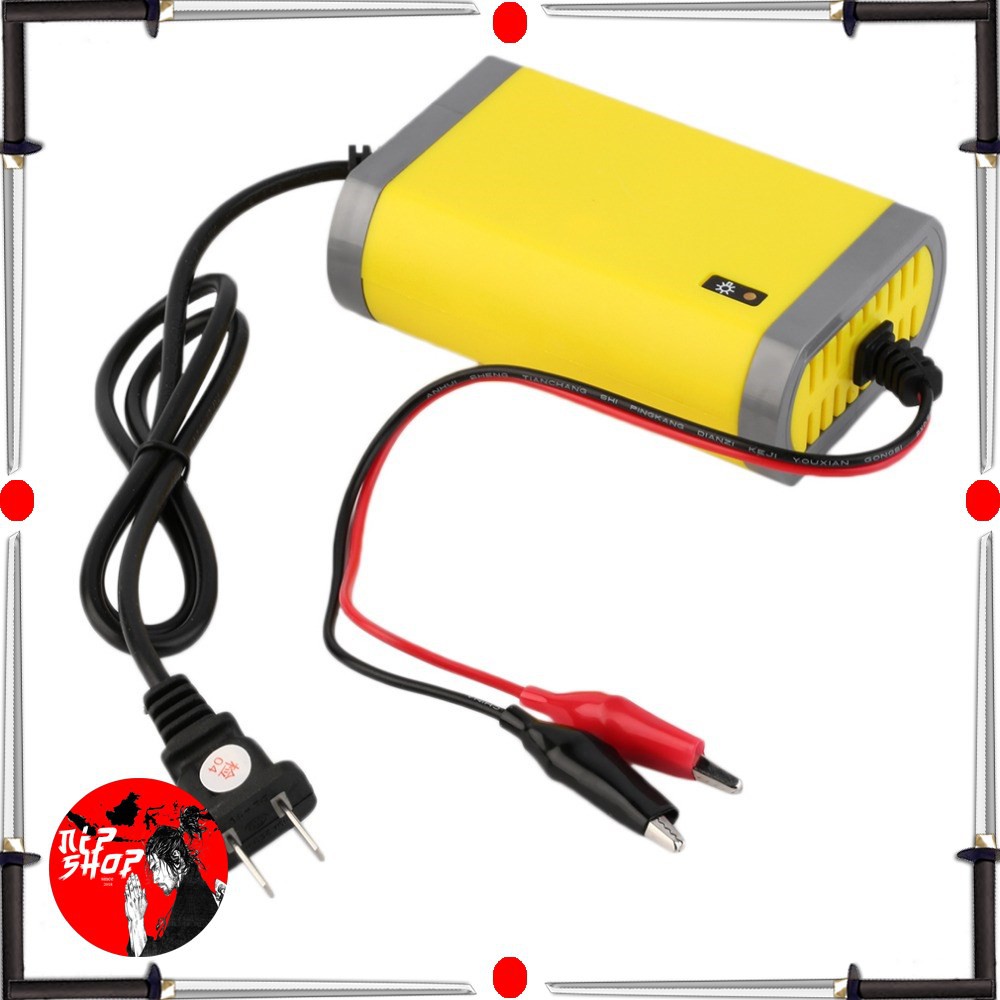 Charger Aki Mobil Motor Lead Acid 12V 2A - UD11 - Yellow