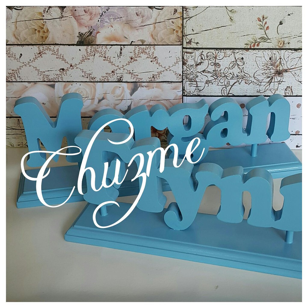 

wooden name bisa satuan huruf