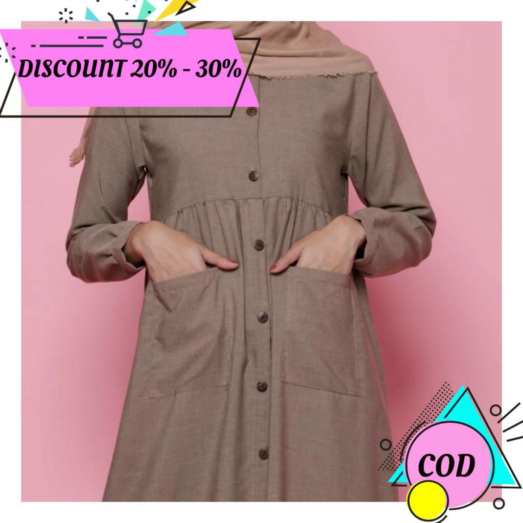 (BAYAR DITEMPAT) MARYAM DRESS BY HAWACORNER AA1099