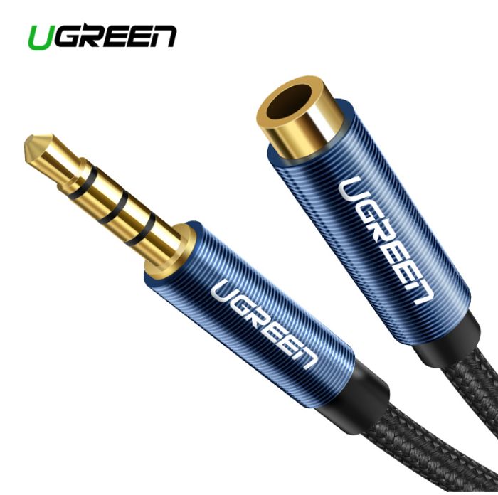 UGreen AUX Extender Male to Female Jack 3.5 mm 1 Meter BISA MIC GROSIR MURAH