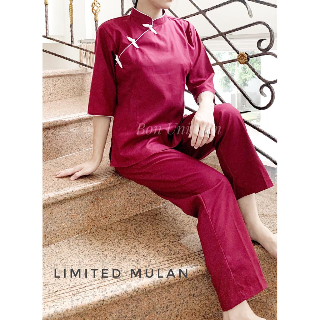 Baju Suster / Seragam Suster Bon Uniform - Premium Nanny’s Uniform  - Limited Mulan Series