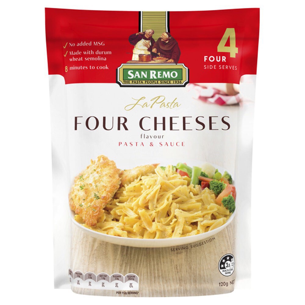 SAN REMO La Pasta Four Cheese 120 Gr