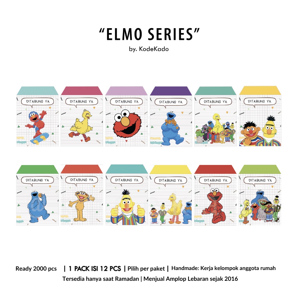 

KODEKADO - AMPLOP LEBARAN ELMO
