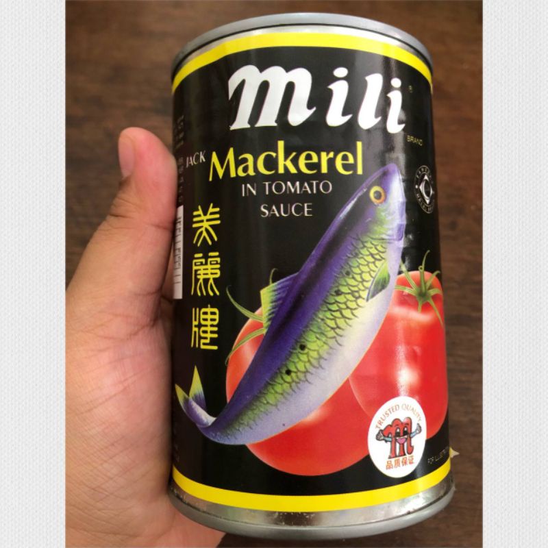 DMI • SARDEN MILI MACKEREL IKAN KALENGAN IMPORT MALAYSIA & SINGAPORE TUTUP PUTIH KALENG GRADE B