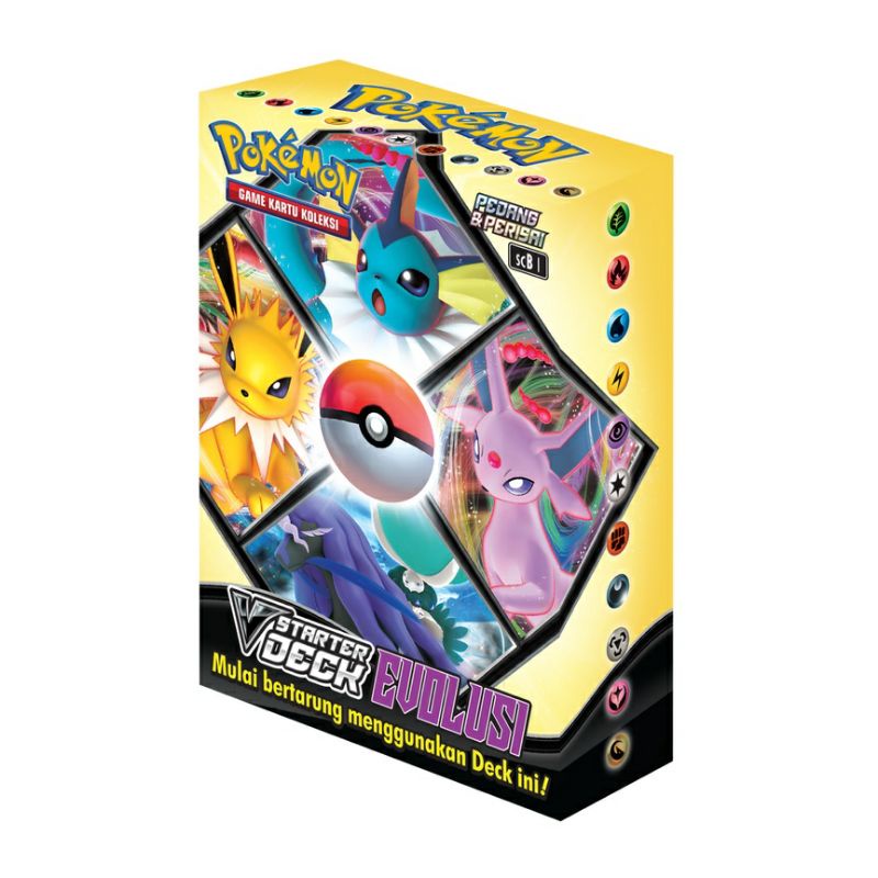 Kartu Pokemon TCG Seri 9 V Starter Deck Evolusi SCC1 Pedang Perisai