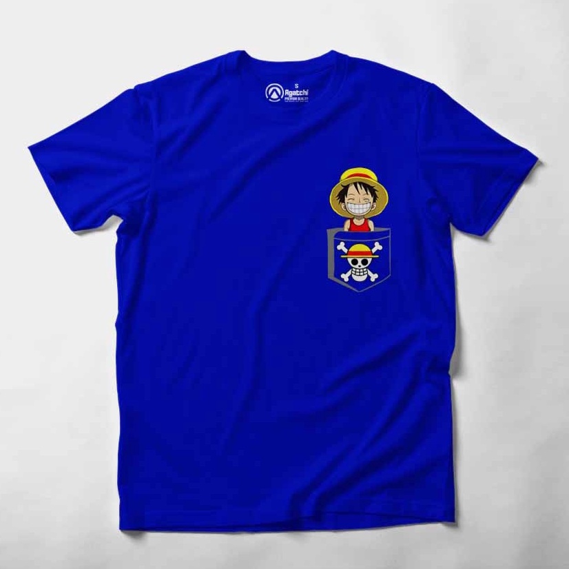 Kaos Atasan Anak Laki Laki Kids T Shirt Anime One Piece Monkey Luffy Cheeky