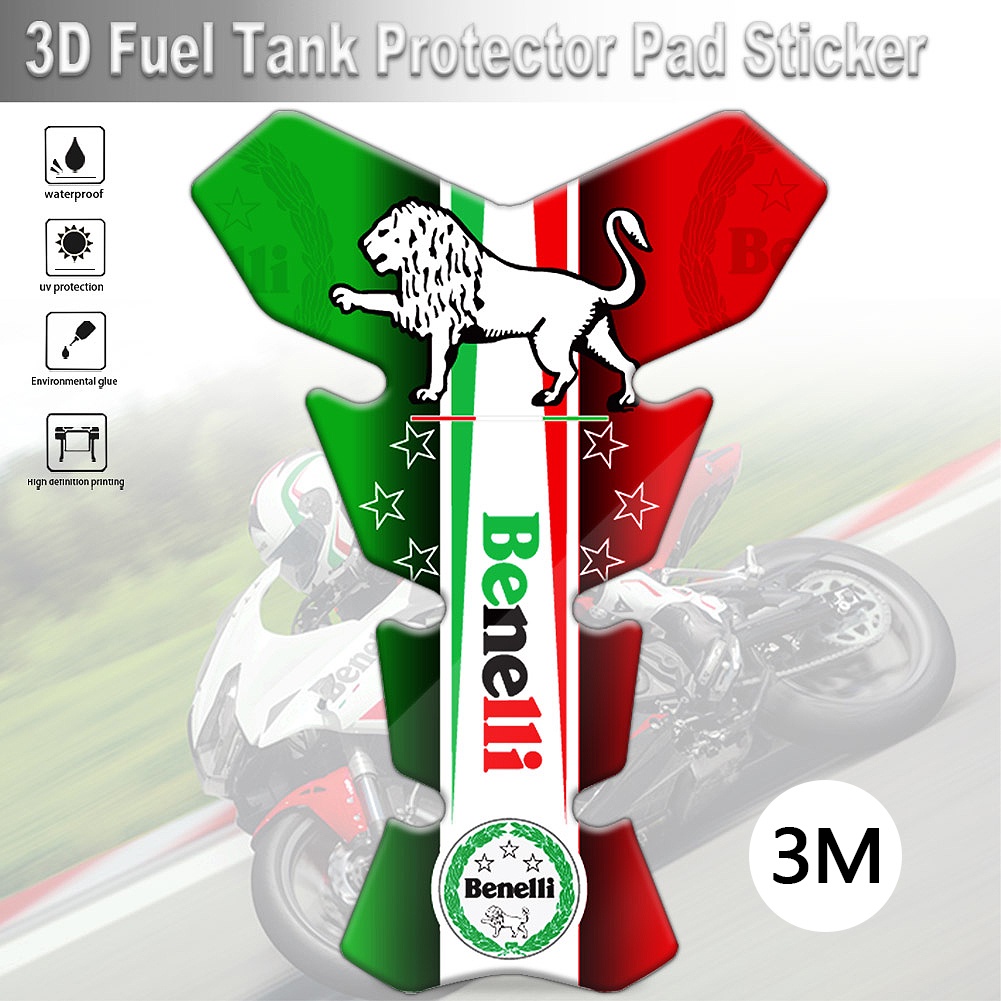 Benelli Motor Tangki Bahan Bakar Stiker Motorcross 3M Tangki Bahan Bakar Pelindung Stiker Dimodifikasi Stiker untuk Benelli 150 250 300 600 502C 750 BJ600GS BJ300GS