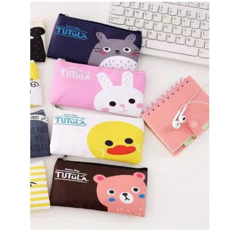 {SAP•HOME} KOTAK PENSIL MOTIF BTS BT21 KARAKTER MIKA LUCU UNIK / KOTAK PULPEN / TEMPAT ALAT TULIS-Tatula navy