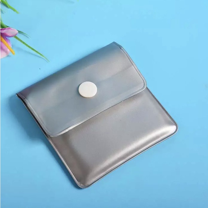 w501ee Dompet Asbak/Portable Pocket Wallet Ashtray Fireproof Pvc - Hitam Fv0101