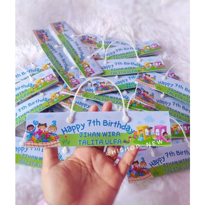 

LABEL TAS ULANG TAHUN / PLASTIK SNACK ULTAH / TAS BINGKISAN / GOODIEBAG ULTAH