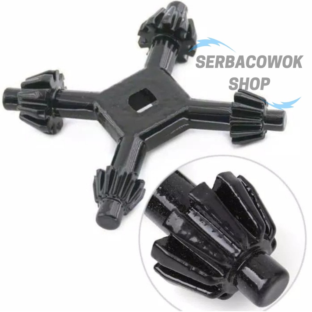 Kunci Kepala Bor Drill Chuck Universal Pembuka Mata Kepala Bor 4 sisi