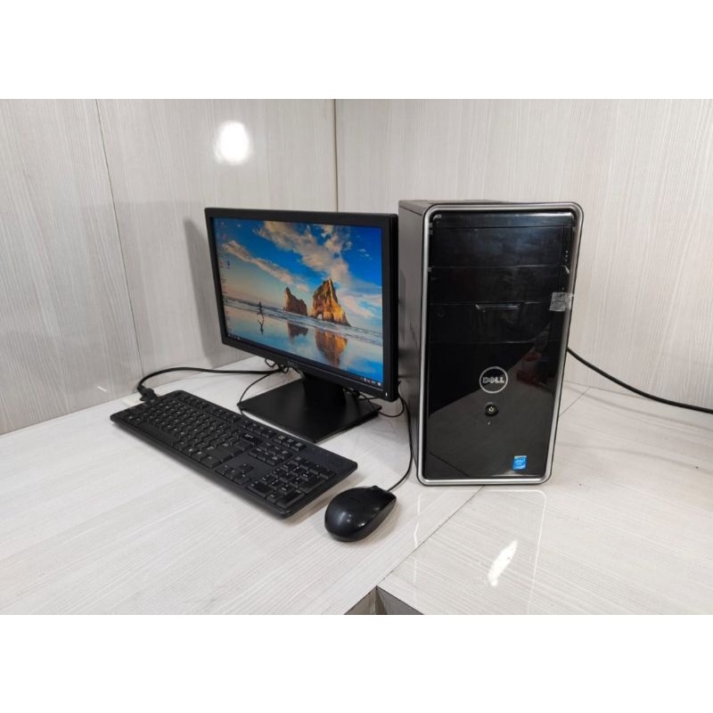 Paketan Pc Dell inspiron 660 Core i3 gen 4 Ram 4GB HDD 500GB LED 19in Wide Murah Bergaransi