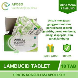 Jual LAMBUCID OBAT MAAG LAMBUNG 1 STRIP ISI 10 TABLET | Shopee Indonesia