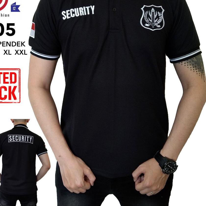 ☜ KAOS SECURITY LENGAN PANJANG , BAJU SECURITY / SATPAM , KAOS POLO PRIA ✰