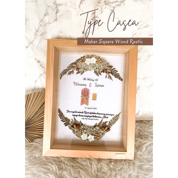 MAHAR RUSTIC/MAHAR PERNIKAHAN/MAHAR FRAME KAYU/MAHAR MURAH/ MAHAR EDELWEIS/MAHAR UANG/MAHAR EMAS