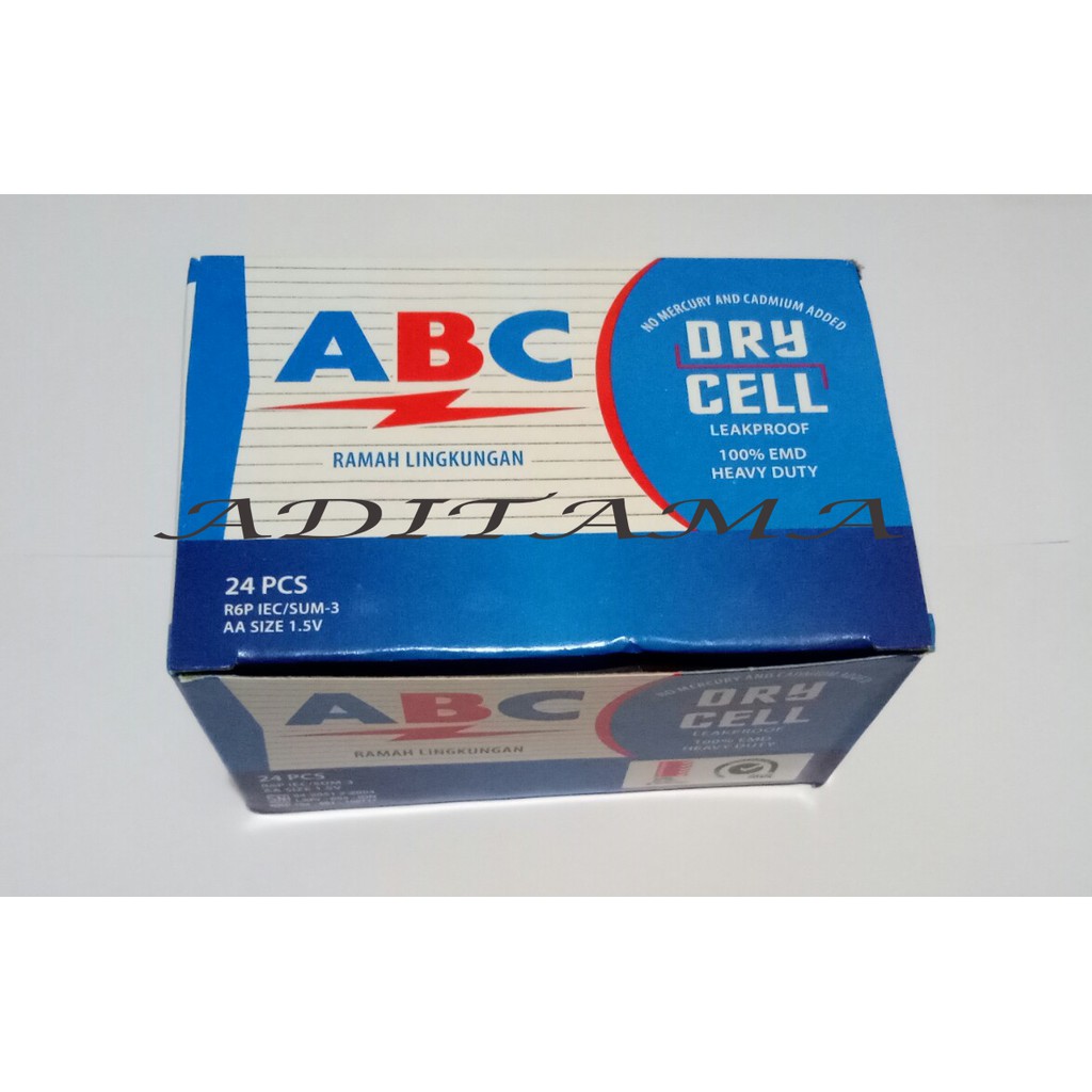 BATERAI ABC BIRU AA/ BATTERY ABC BIRU A2 | ISI 24 PCS