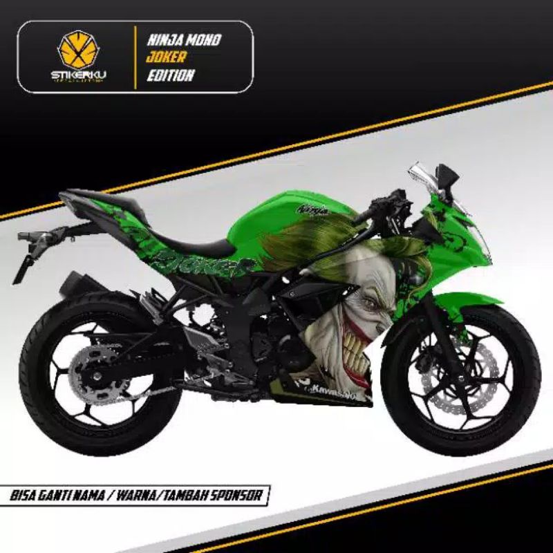 decal motor ninja mono SL / decal motor ninja 250 mono SL / sticker motor ninja mono SL