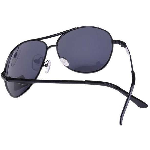 Kacamata retro kaca mata anti silau hitam Polarized Aoron